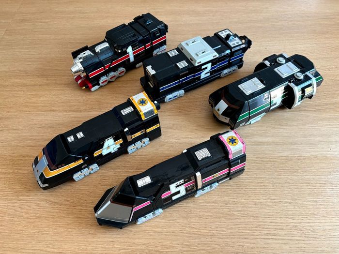 Jouet vintage Power Rangers Megazord DX Lightspeed Rescue super train Bandai - photo numéro 5