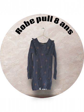 Robe pull fille 8 ans