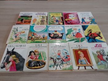 Lot de 15 livres, bibliothèque rose, Lili ect.(12)