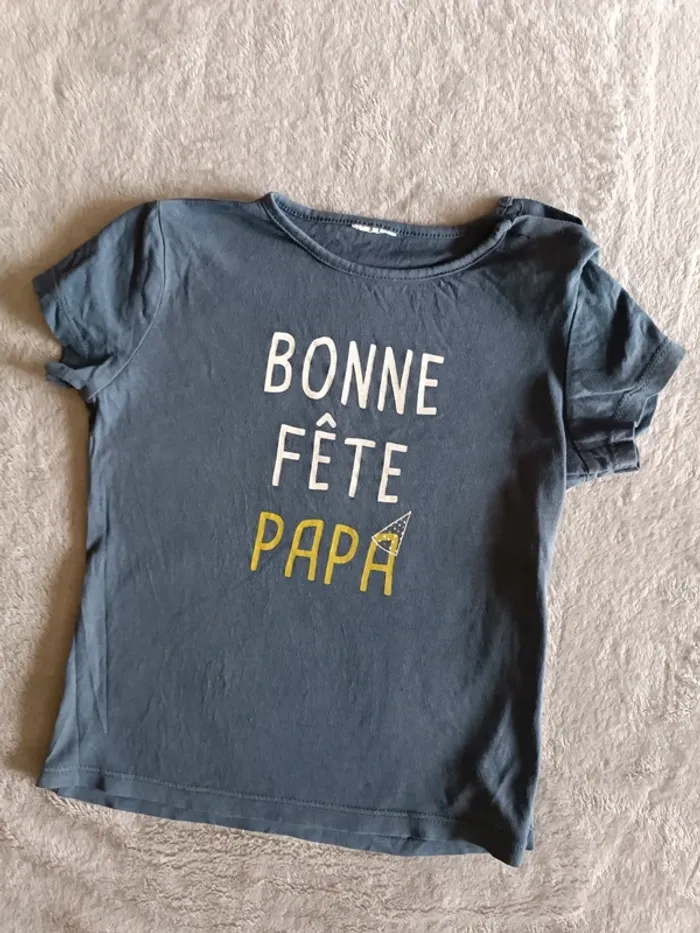 T-shirt bonne fête papa mixte