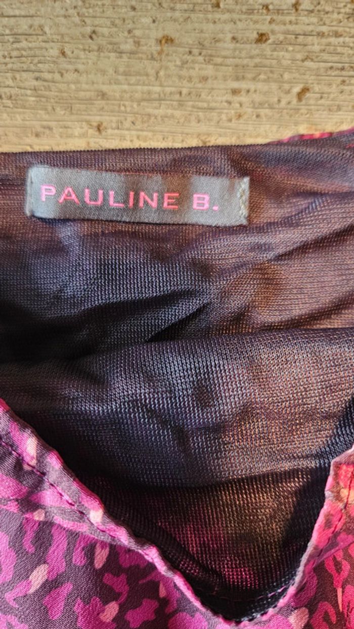 Jupe courte à volants dans les tons fushia, Pauline B, 6 ans, nickel - photo numéro 4