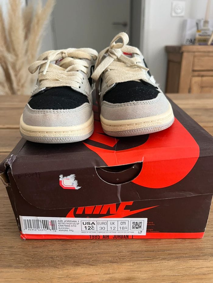 Travis Scott X Air Jordan 1 Rétro Low Black Phantom - photo numéro 3
