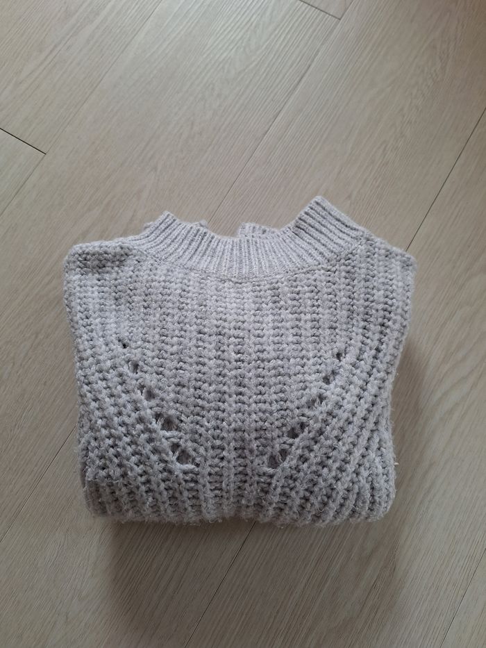 Pull gris uni Kiabi