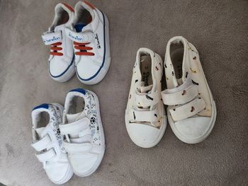 Lot 3 paires chaussures garçon taille 25