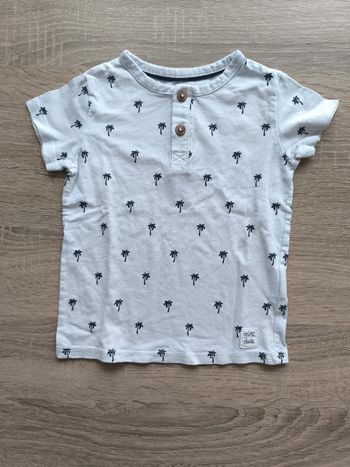 Tee shirt manches courtes palmier 12 mois