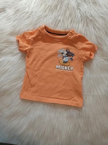 T shirt manches courtes mickey 3 mois