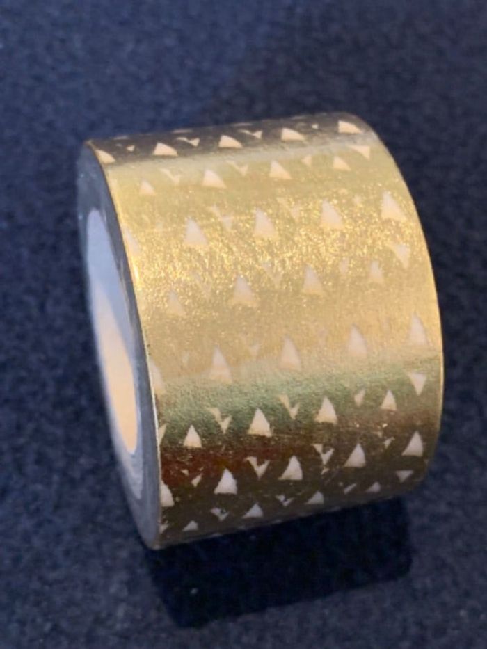 Un Washi tape ruban adhésif, doré Rayher 3cm x 15m