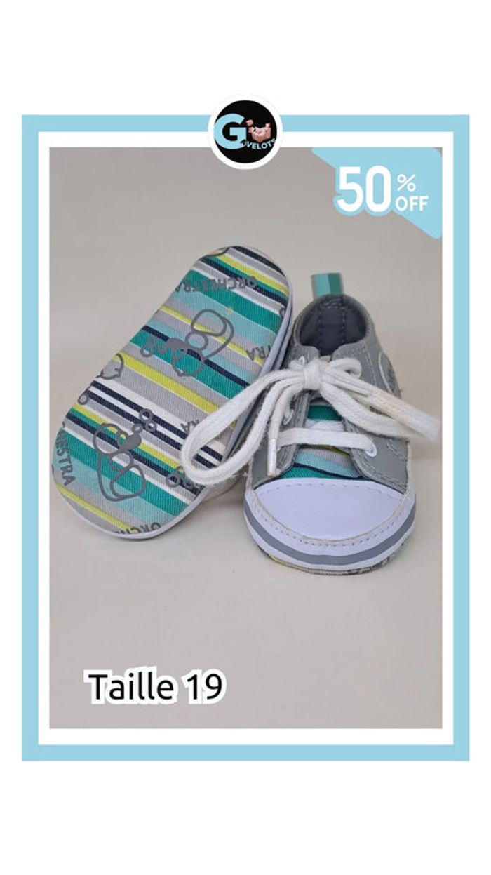 🦚Basket garçon taille 19 - photo numéro 4