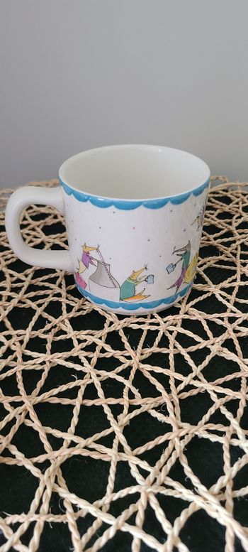 Tasse vintage « Nice Mice » - Fabriquée en Angleterre - Illustration animalière fantaisiste - Tasse