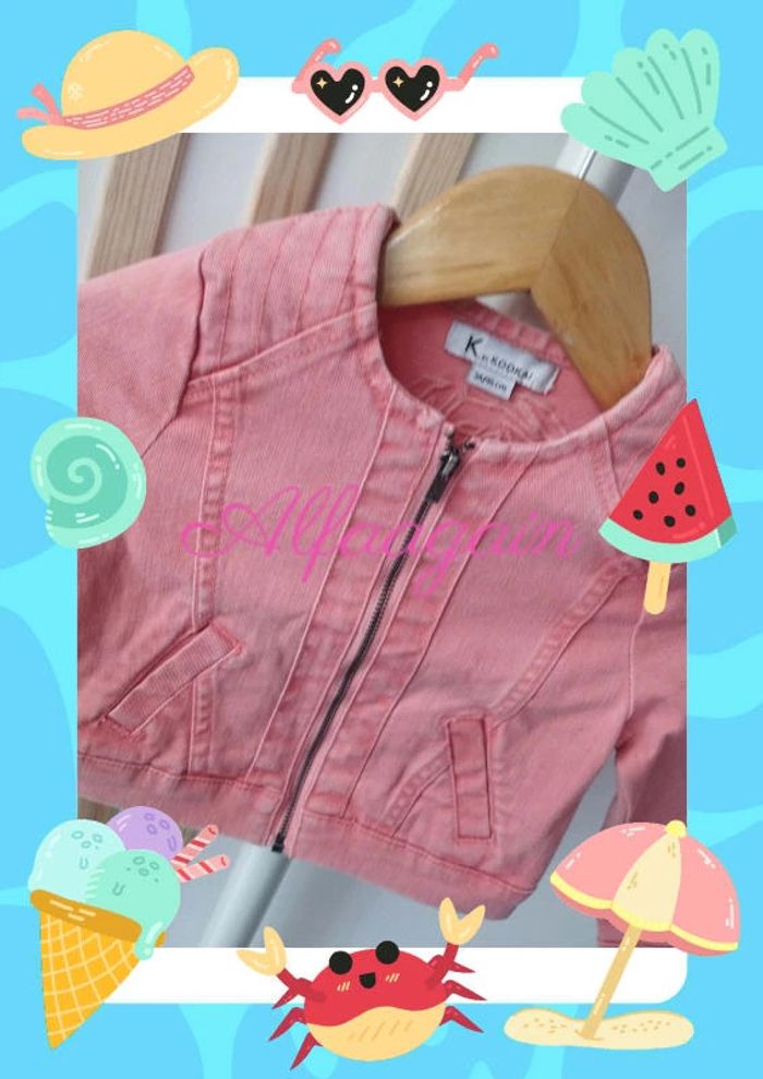 Veste courte rose kookai 3ans - photo numéro 2