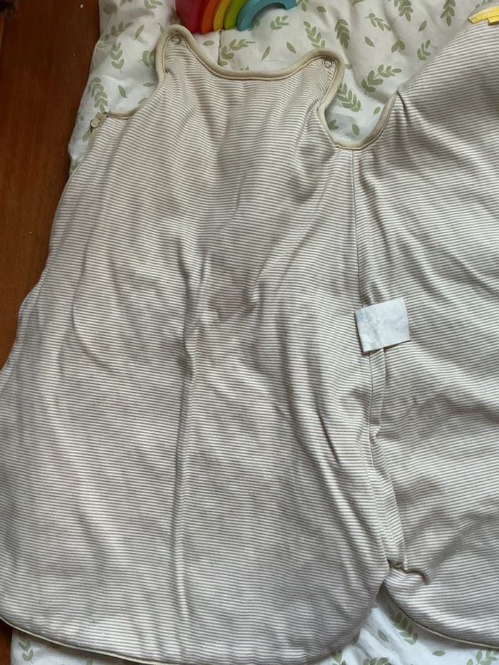 Gigoteuse hiver en velours beige kimbaloo taille 0/6 mois - photo numéro 7