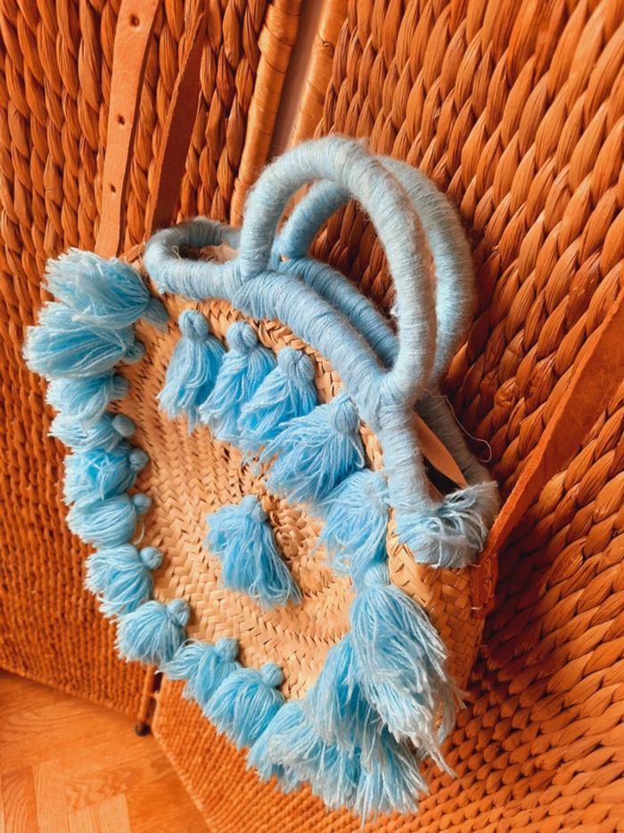 Sac à main paille rond - photo numéro 2