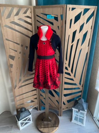 Robe  cérémonie hiver noël fête fin d’année + boléro  fille 10ans