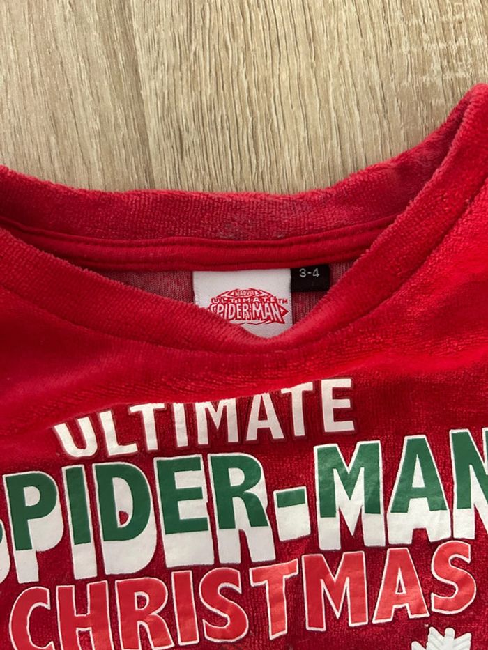 Haut de pyjama Spiderman chaud 3/4 ans - photo numéro 2