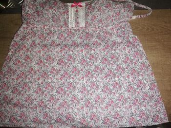 Top débardeur fleurs liberty vintage