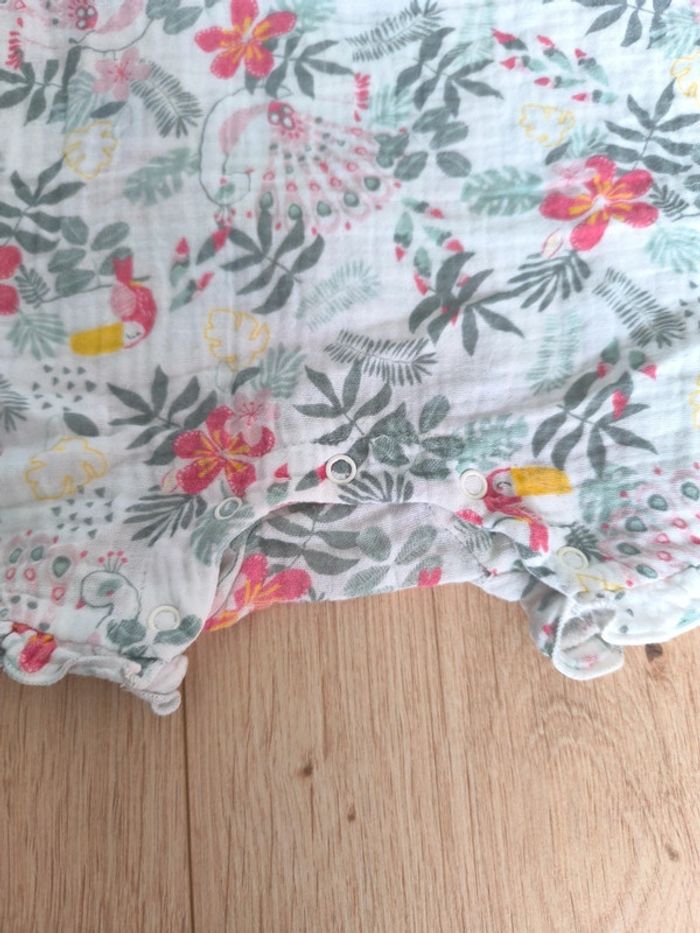 Combishort fille thème tropical Petit Béguin - 12 mois 80cm - photo numéro 5