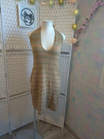 🌸jolie robe courte maille dos nu  Boohoo femme T54 