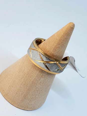 Bague femme bicolore