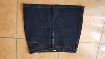 Jupe courte en jeans femme 40 bleue Newco