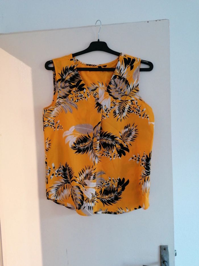 Débardeur été jaune