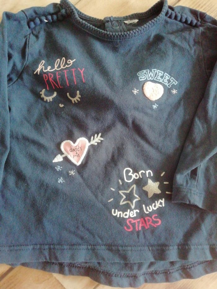 Tee-shirt ML 12 mois - photo numéro 2