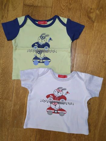 Lot t-shirts Lapin 18mois