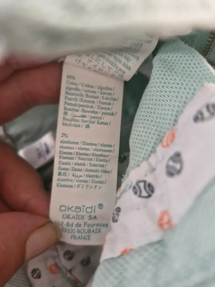 Short slim garçon 3 ans Okaïdi Vert d’eau, vert pastel coton élasthanne - photo numéro 7
