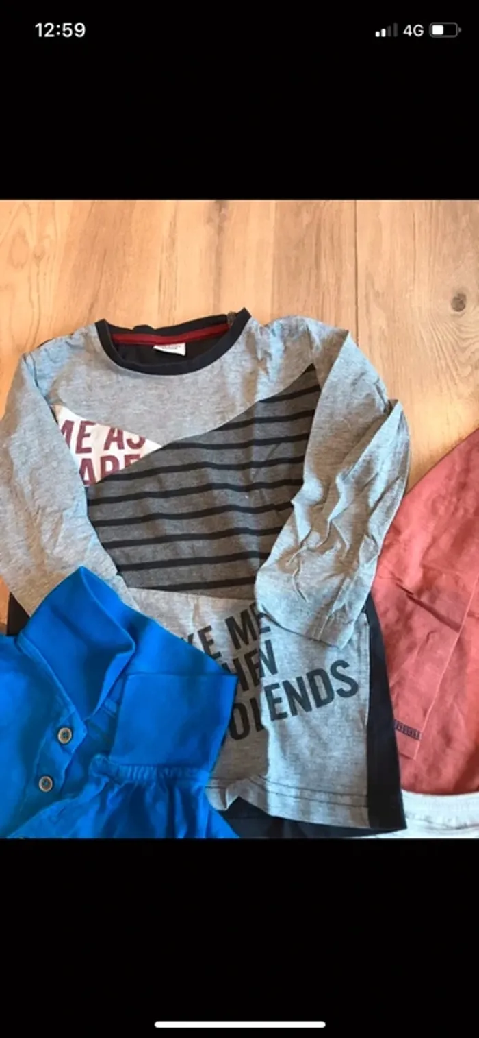 Lot de 5 t-shirt manches longues taille 5 ans - photo numéro 6