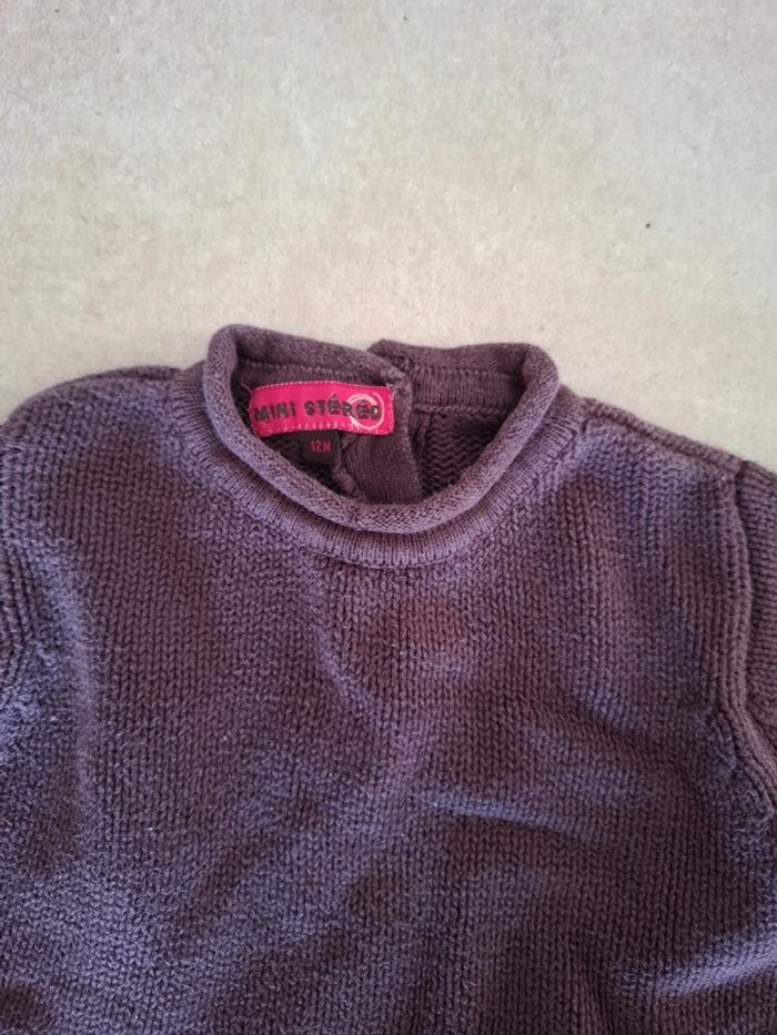 Pull violet 12 mois - photo numéro 3