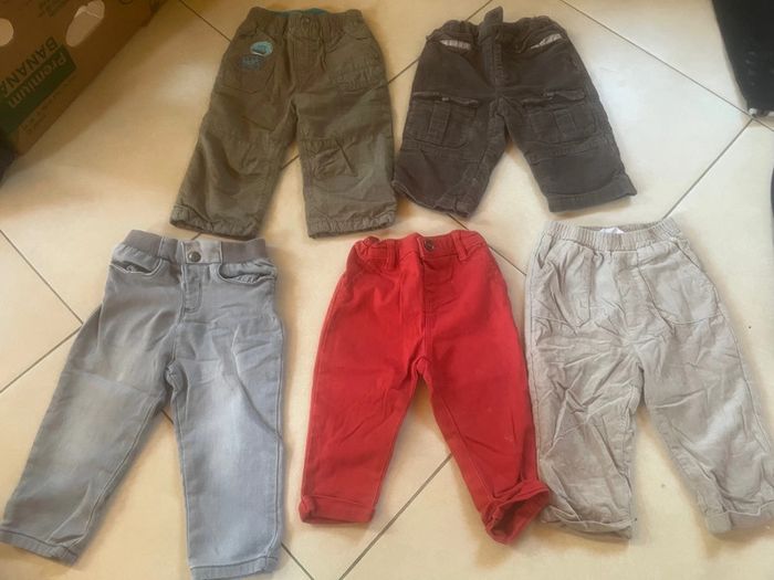 Lot de 5 pantalon taille 74 cm