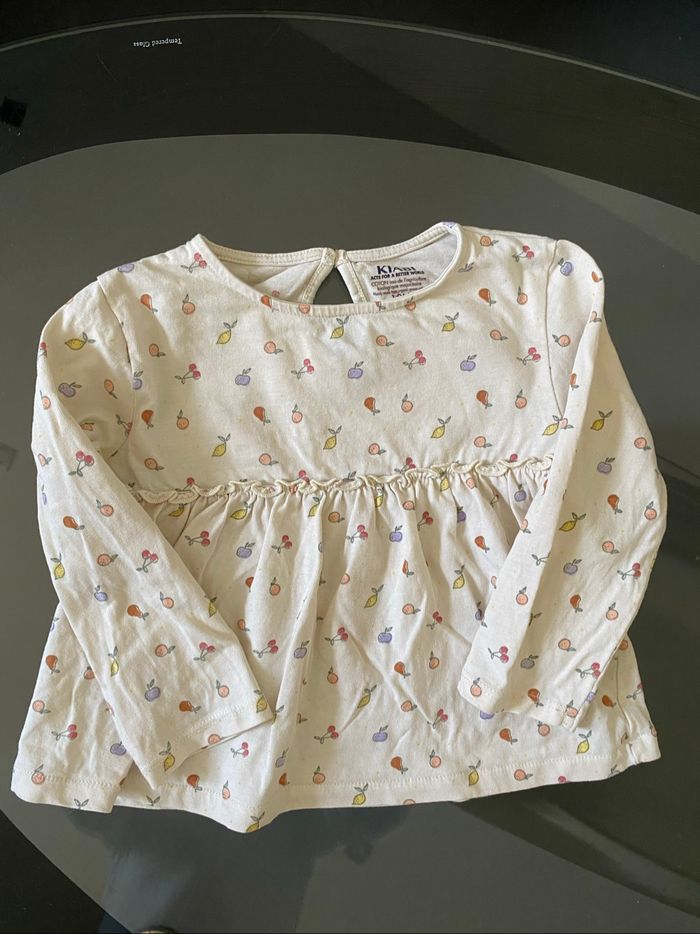 Blouse motif fruits et légumes