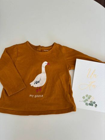 T-shirt manches longues Boutchou 12 mois
