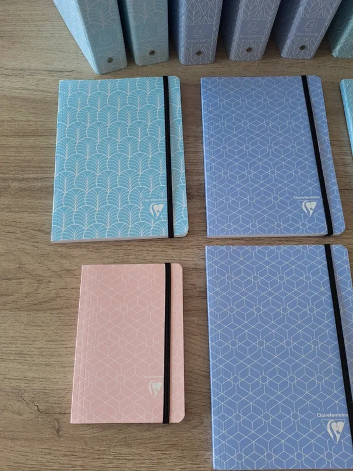 Lot fournitures/ papeterie pastel clairefontaine et exacompta - photo numéro 3