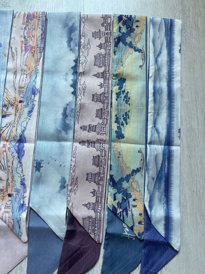 Lot de 8 bandeaux, foulards vintage - photo numéro 5