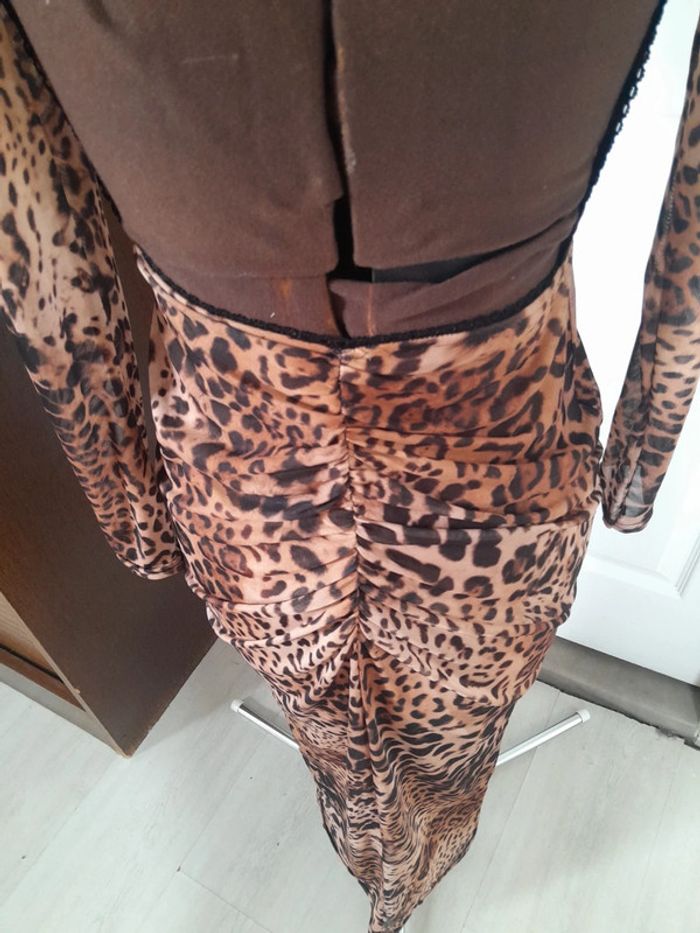Robe dos nu leopard Jaded rose neuve sans etiquette - photo numéro 5