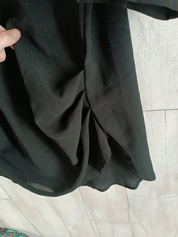 Robe chemise noire asymétrique - photo numéro 5