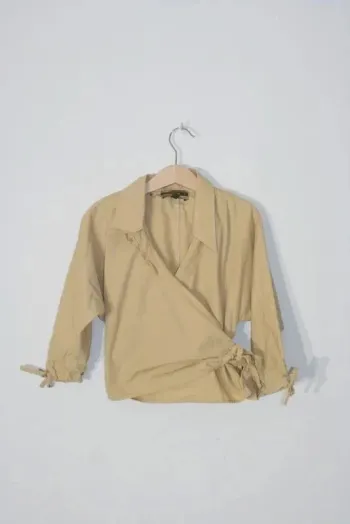 Chemise beige cache coeur Bill Tornade 10 ans