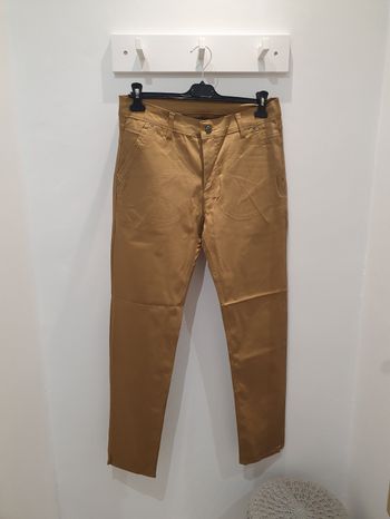 Pantalon Chino stretch camel Taille 42