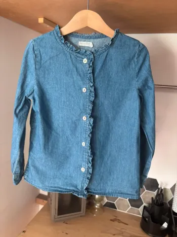 👖 Chemise en coton couleur jean  • Eden & Victor •  6 ans 👖