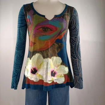 T-shirt strass - Desigual inspired by Cirque du soleil A1149