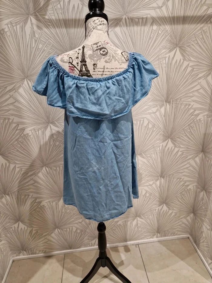 Jolie robe d'été effet jean taille 38 - photo numéro 2