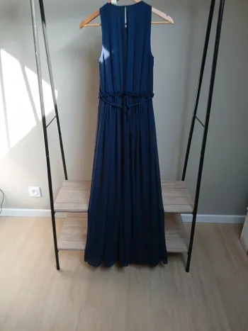 Robe longue bleu marine