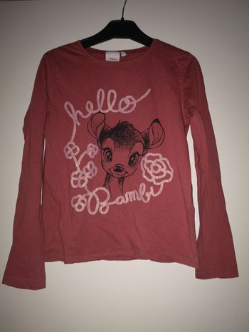 Tee shirt bambi disney taille 10 ans