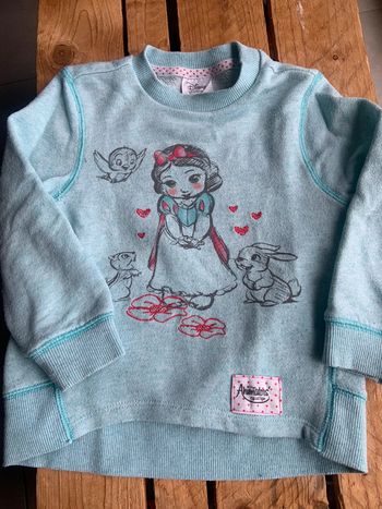 Pull disney animators blanche neige 3ans