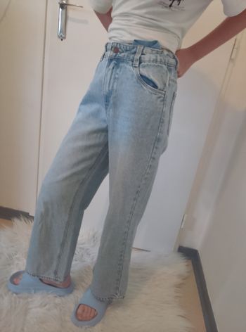 2 jeans large  Gémo 10 ans