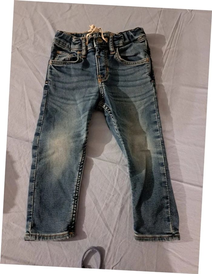 Jean Jogger and Denim ceinture élastique 2/3 ans - photo numéro 2