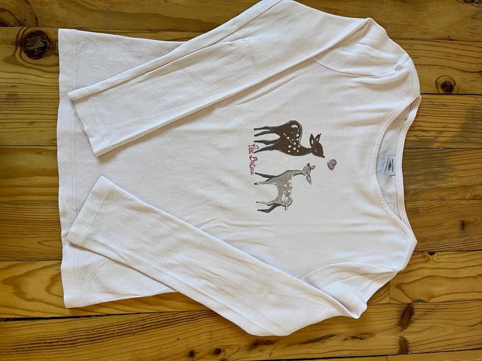 Tee-shirts Petit Bateau 8 ans : 3 + 1 offert - photo numéro 5