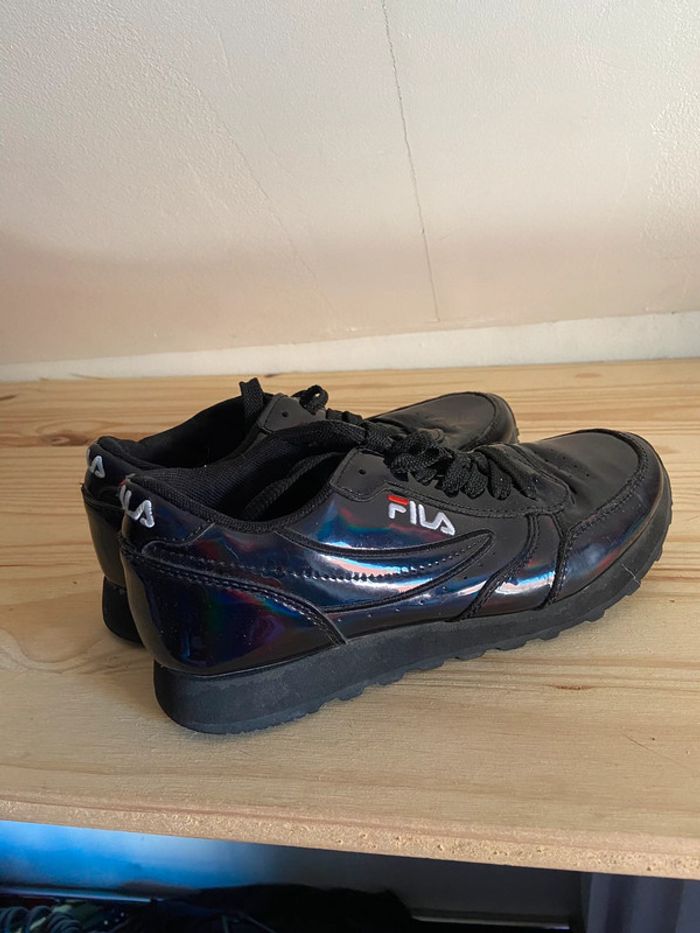 Basket Fila noires vernies - photo numéro 2