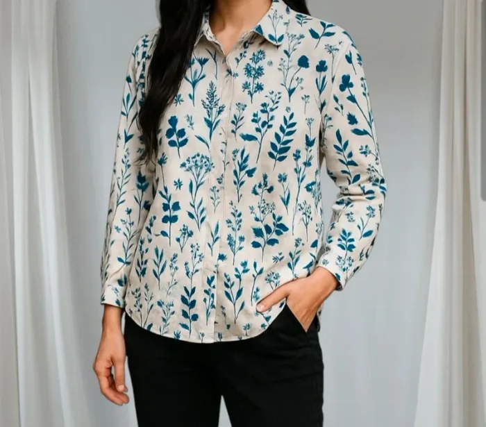 Chemisier fleuri taille S