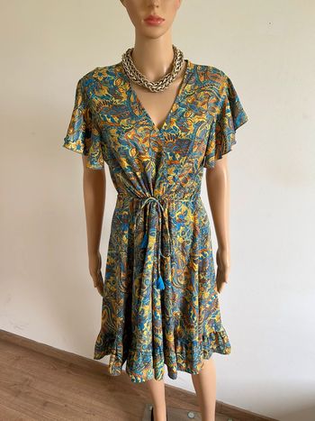 Robe imprimée mi longue neuve Trilce taille L